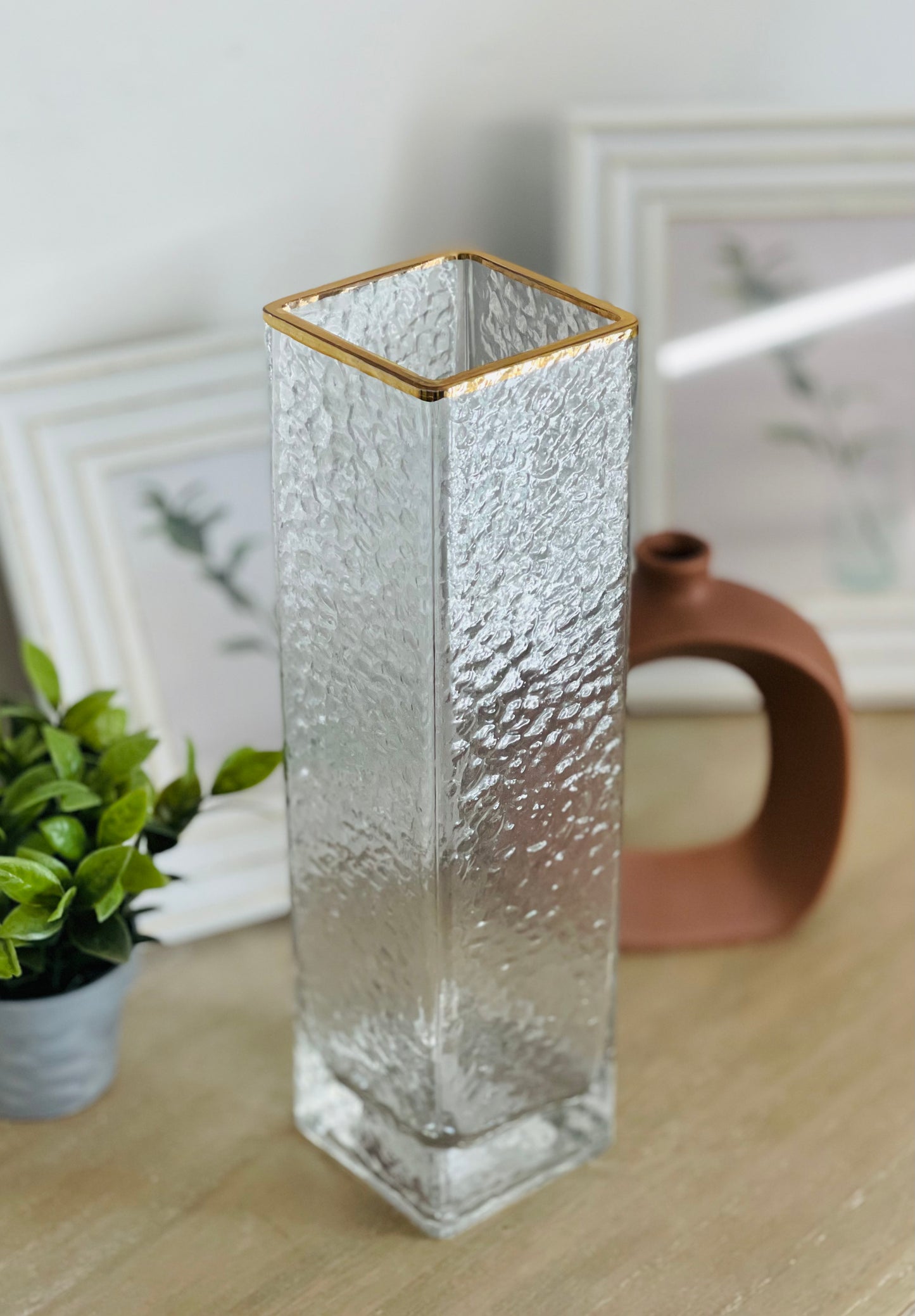 Frosted Gold Vase