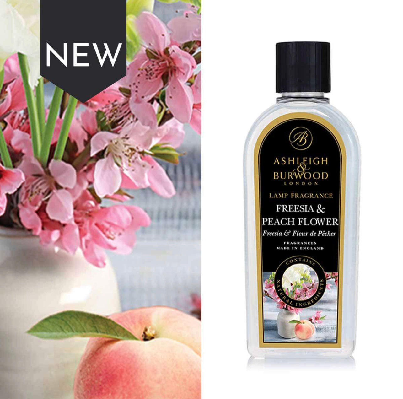 Freesia & Peach Flower Lamp Fragrance - 500ml