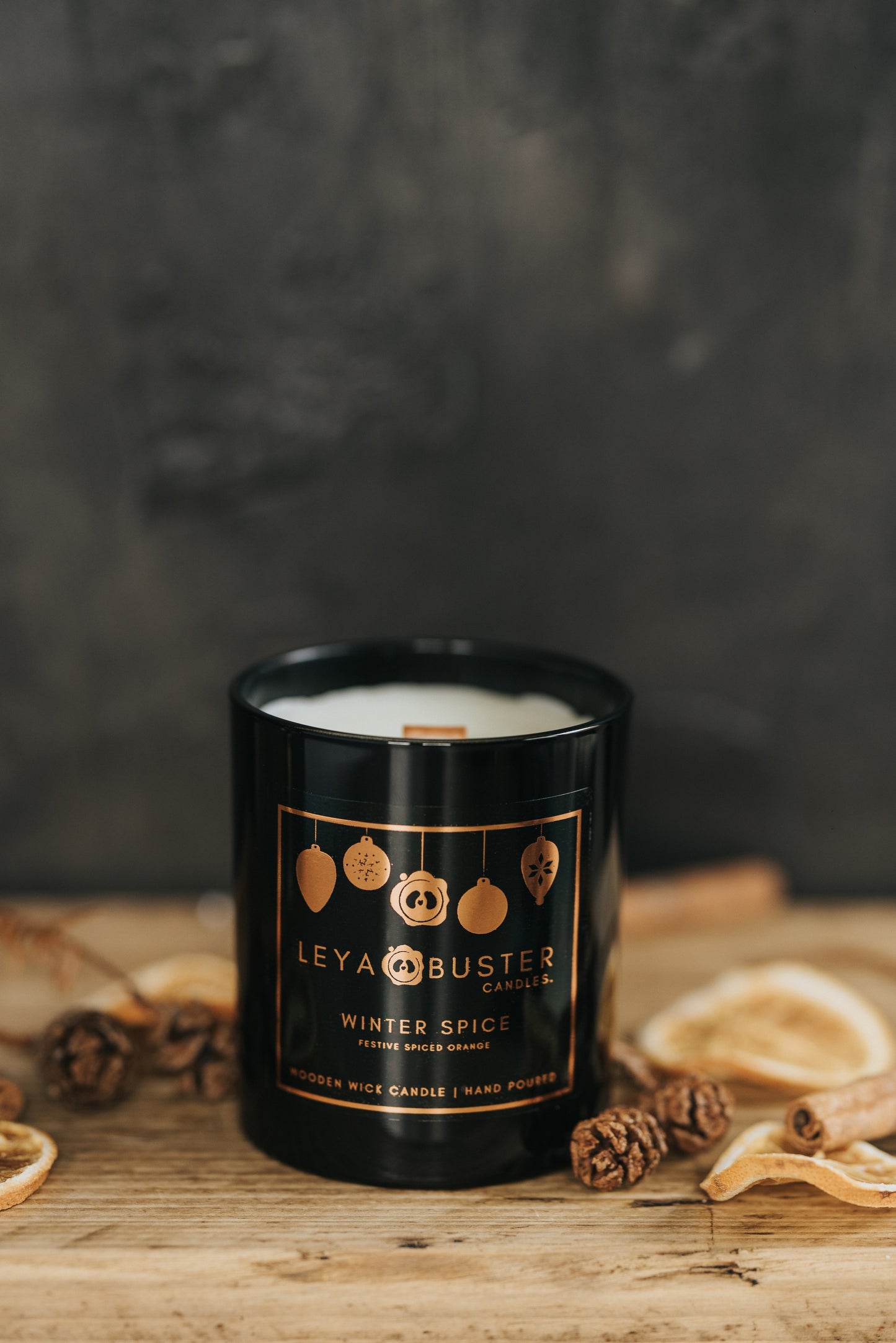 Winter Spice - Wooden Wick Candle