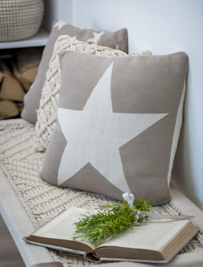 Star Taupe Cushion